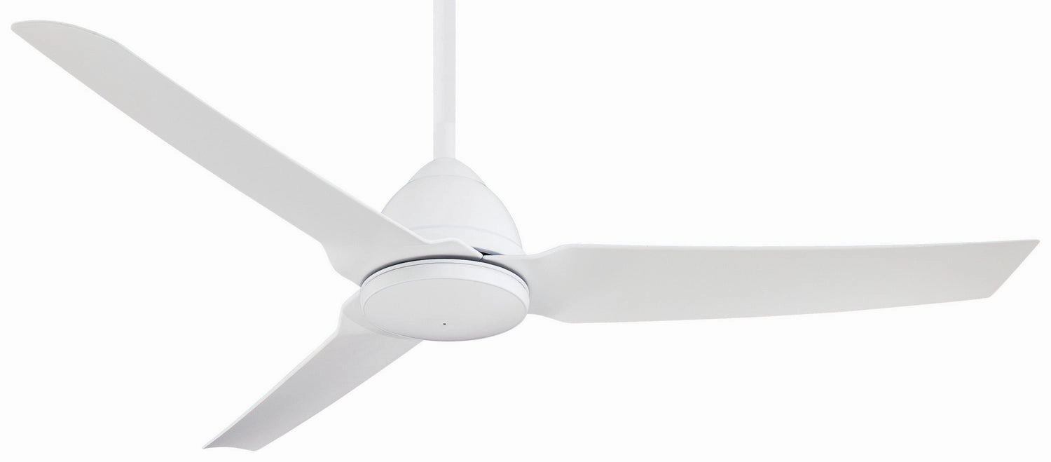 Java 54" Ceiling Fan Flat White weatherproof fans for outdoor environments