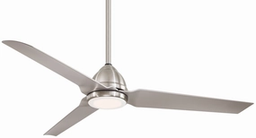 Java Led 54" Ceiling Fan Brushed Nickel Wet oscillating medium fans with strong airflow