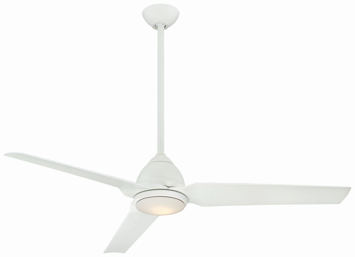 Java Led 54" Ceiling Fan Flat White outdoor exterior fans for patio cooling