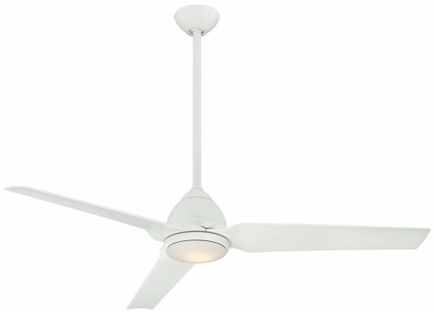 Java Led 54" Ceiling Fan Flat White medium electric fans for multi-room use