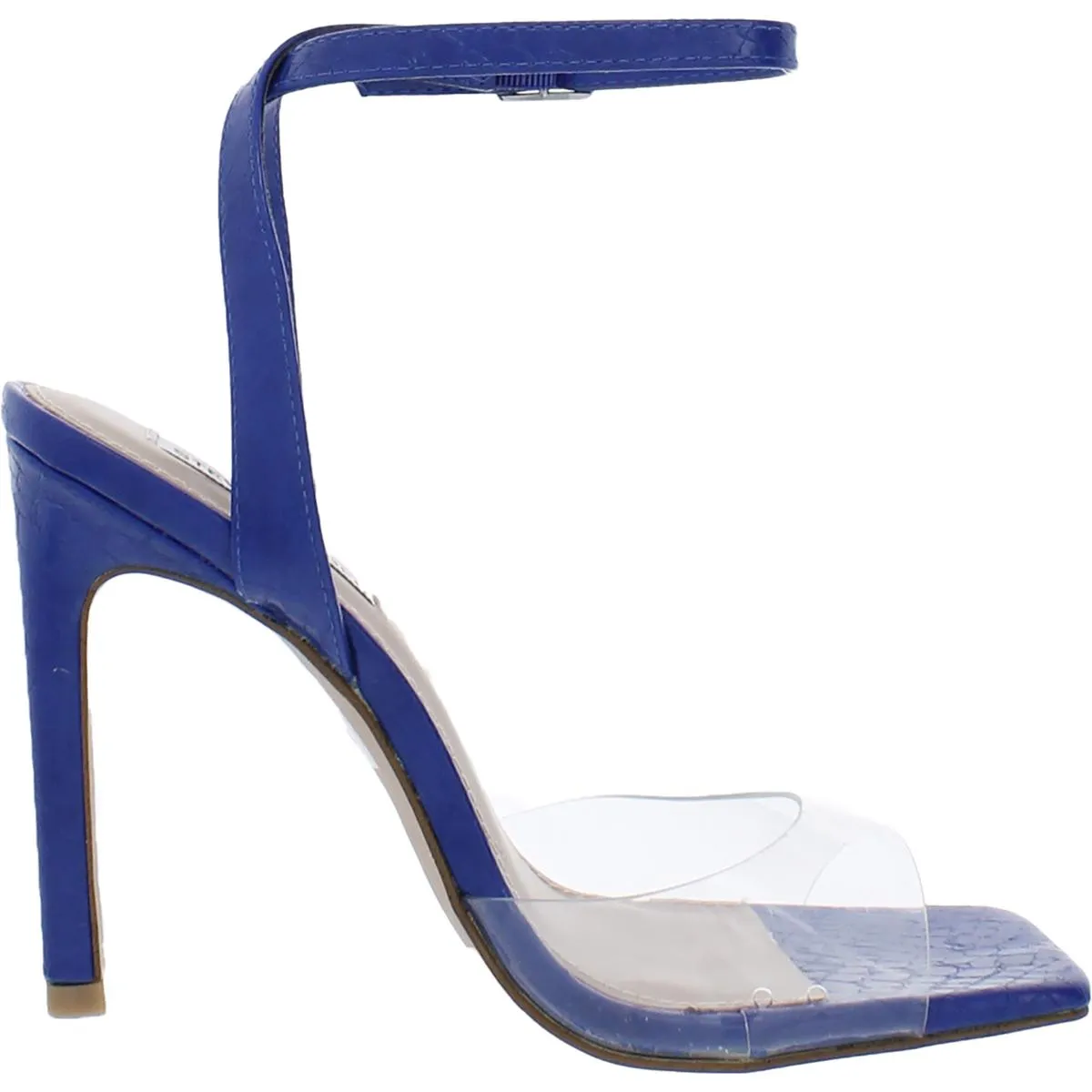 Jessenia Womens Leather Open Toe Heels