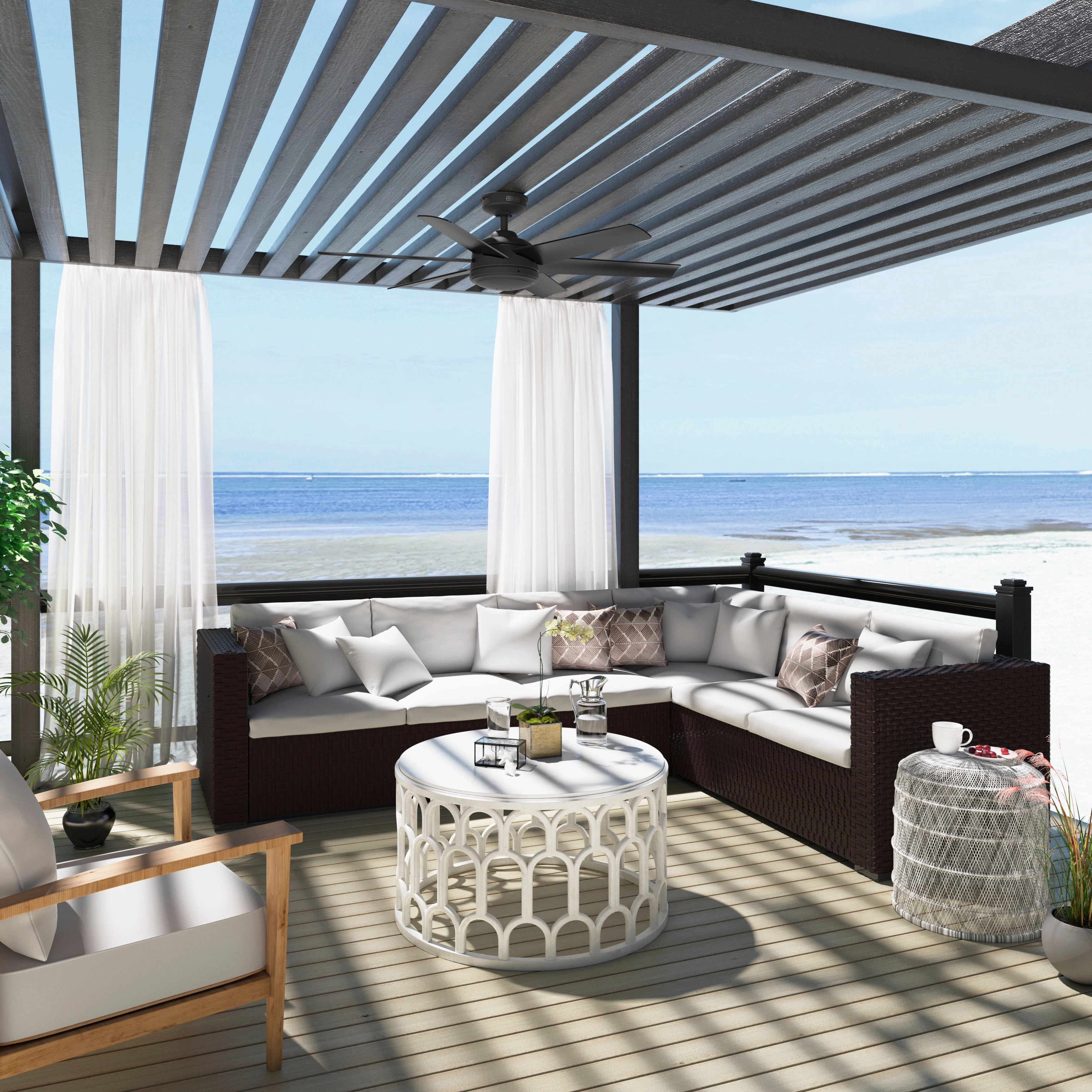 Jetty 52"Ceiling Fan Matte Black