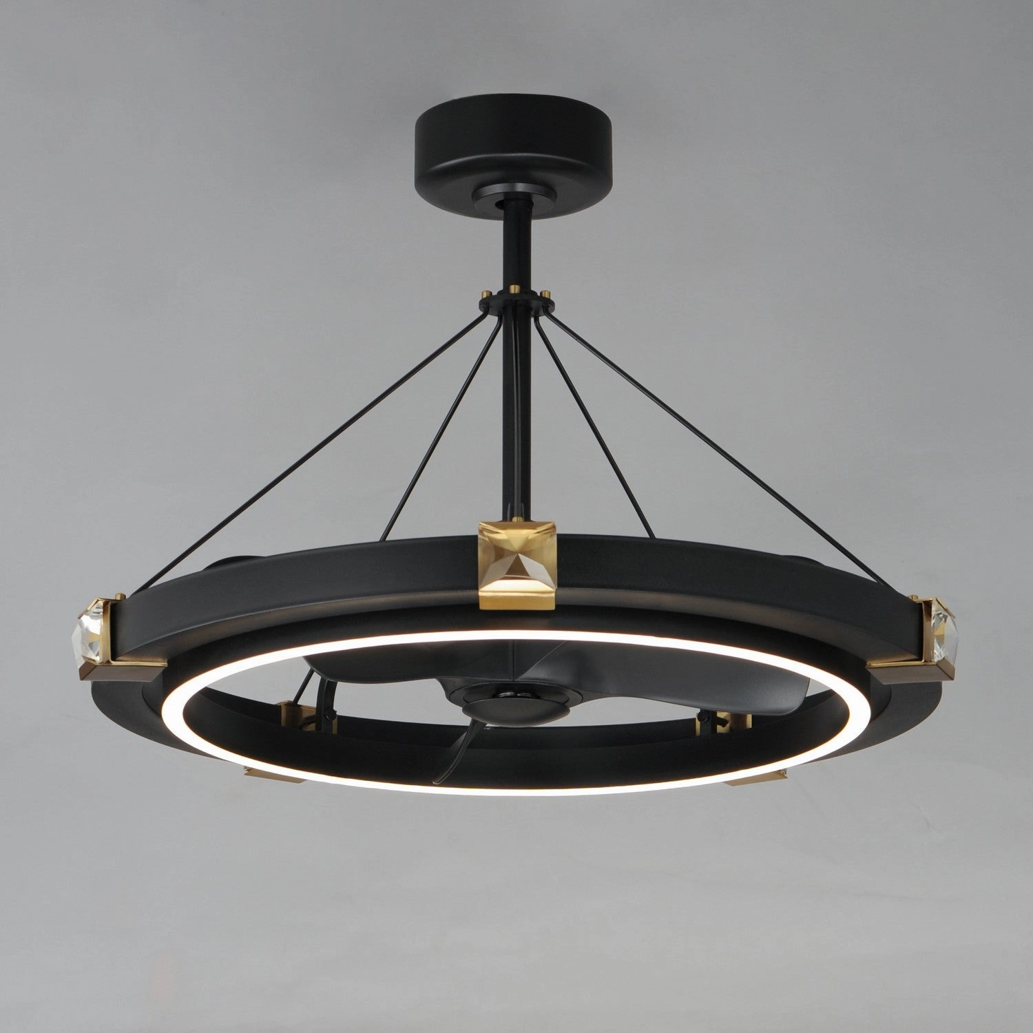Jewel LED Fandelight Black / Gold