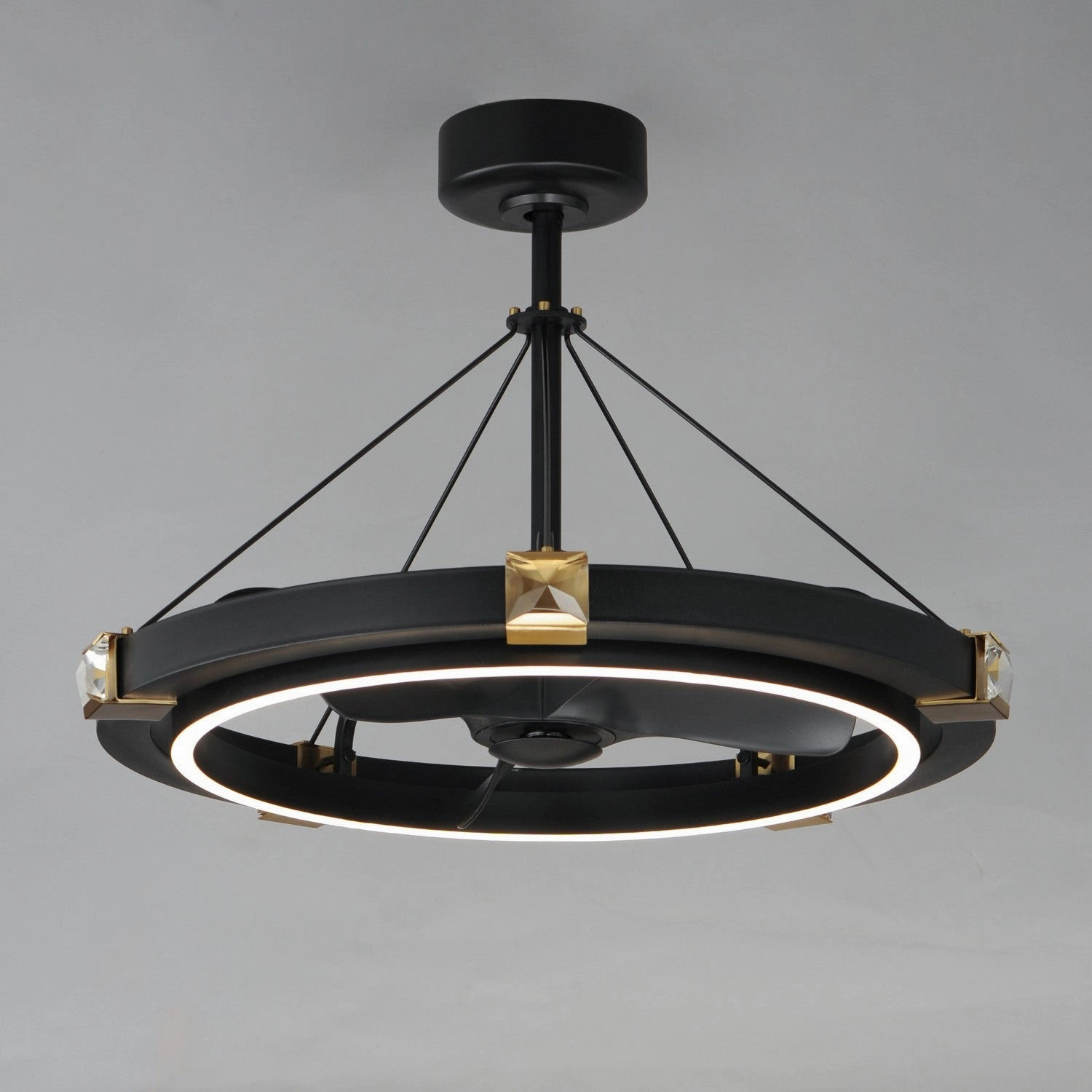 Jewel LED Fandelight Black / Gold