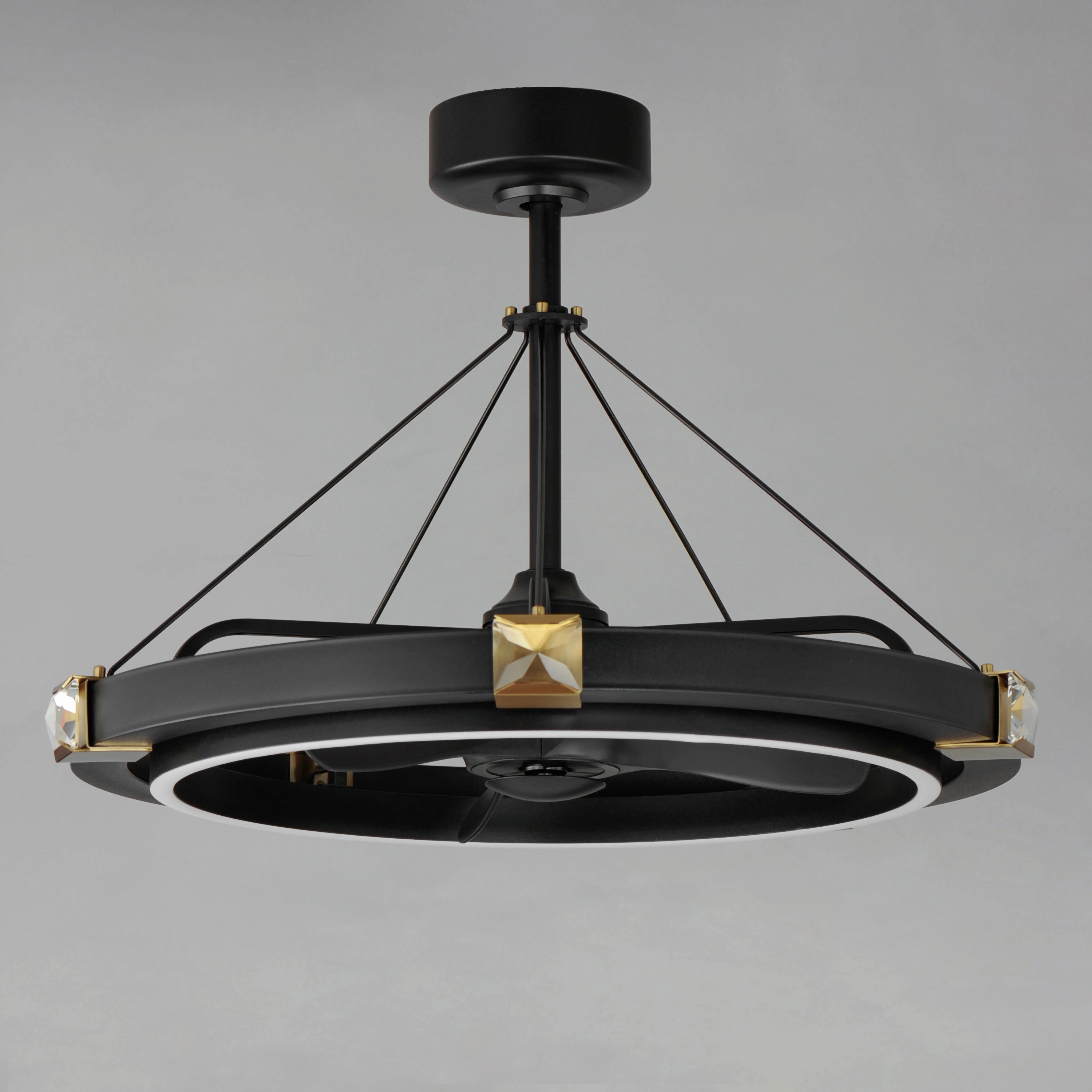 Jewel LED Fandelight Black / Gold