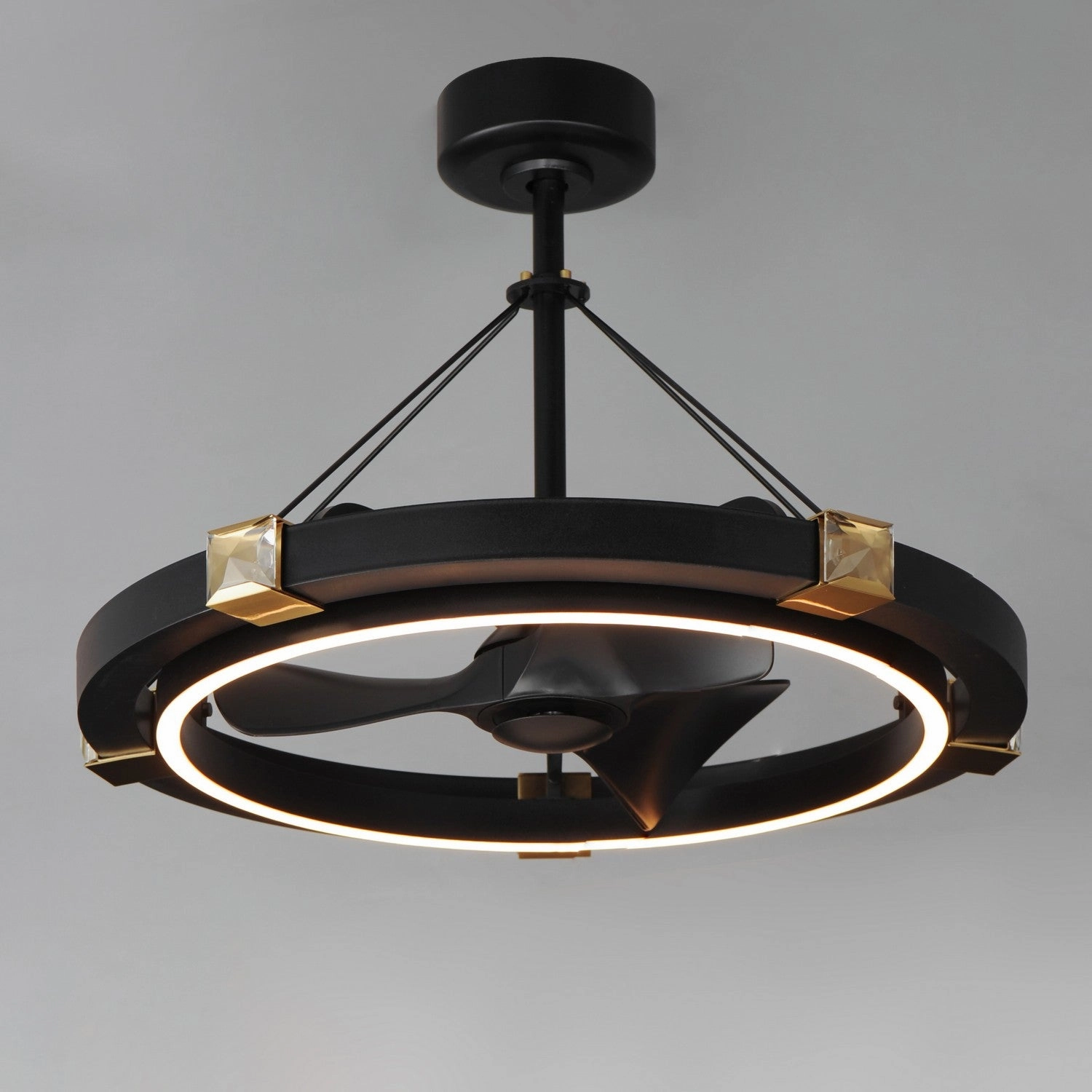Jewel LED Fandelight Black / Gold