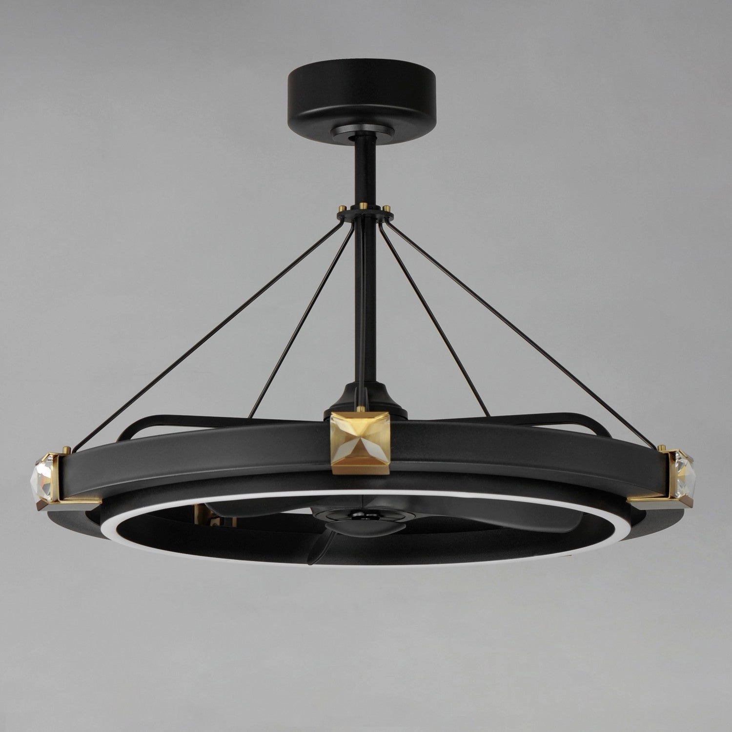 Jewel LED Fandelight Black / Gold