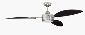 Journey 64"Ceiling Fan Brushed Polished Nickel best small fans for home and travel