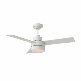 Jovie 44" Ceiling Fan Matte White best small fans for home and travel