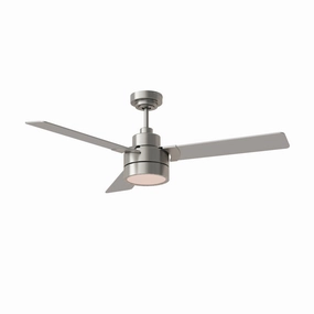 Jovie 52" Ceiling Fan Brushed Steel stylish medium fans for contemporary homes