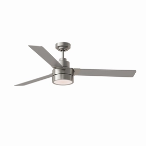 Jovie 58" Ceiling Fan Brushed Steel compact medium fans for desks and counters