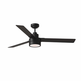 Jovie 58" Ceiling Fan Midnight Black outdoor exterior fans for patio cooling