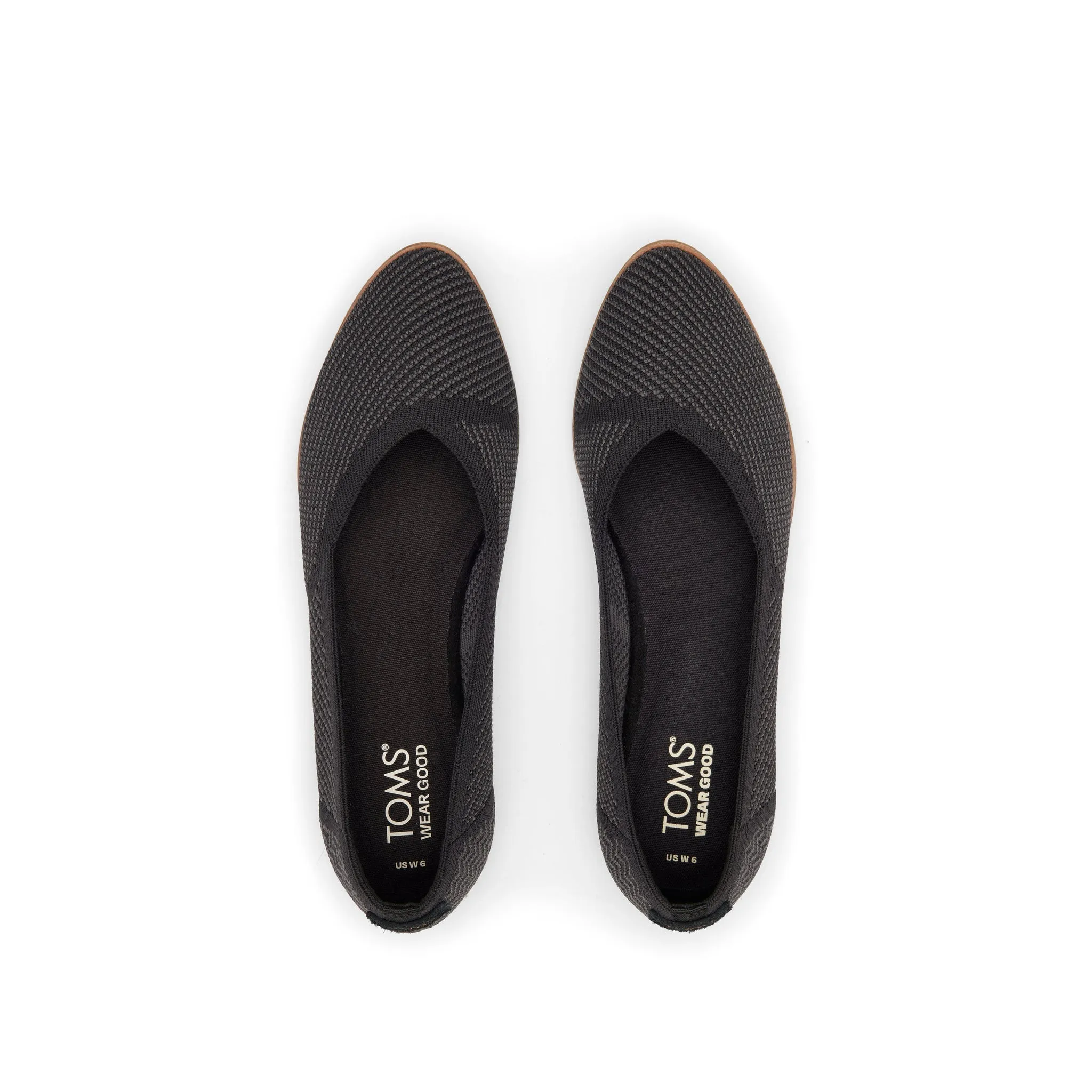 Jutti Neat Black Knit Flat