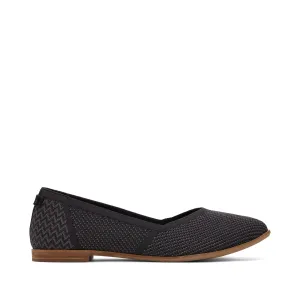 Jutti Neat Black Knit Flat