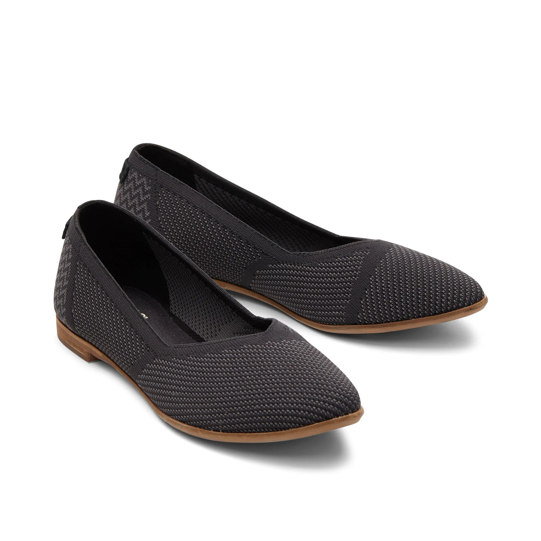 Jutti Neat Black Knit Flat