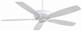 Kafe-Xl 60"Ceiling Fan White indoor electric fans with remote control