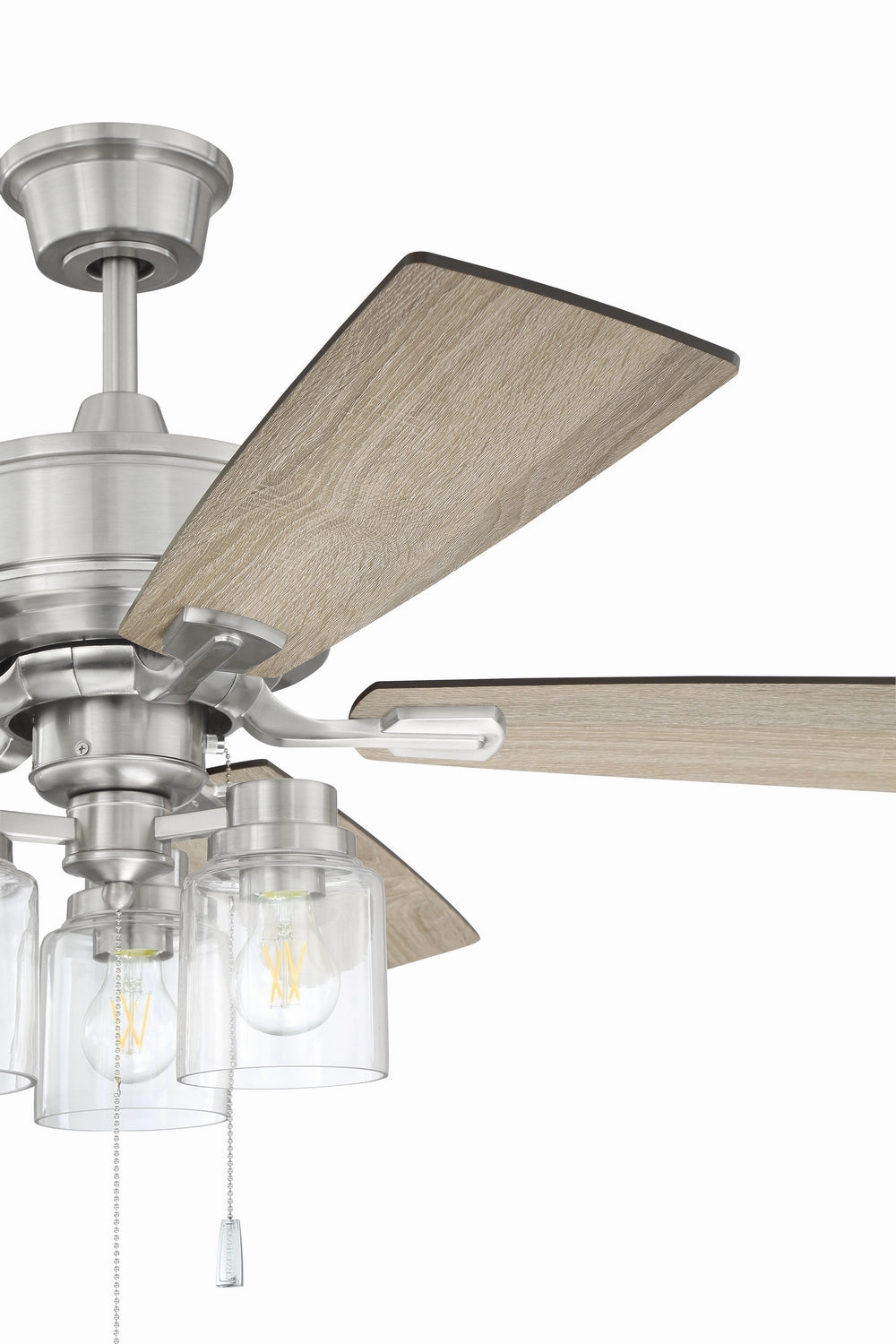 Kate 52" Ceiling Fan Brushed Polished Nickel