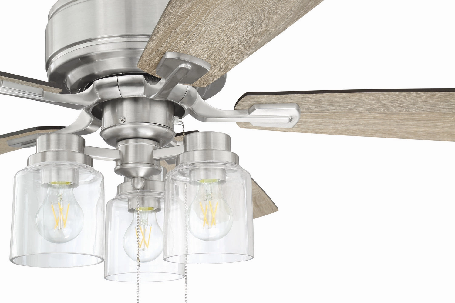 Kate 52" Ceiling Fan Brushed Polished Nickel