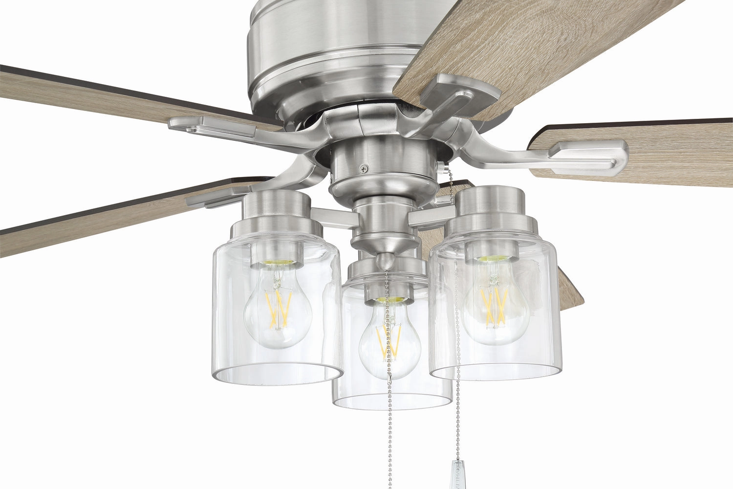 Kate 52" Ceiling Fan Brushed Polished Nickel