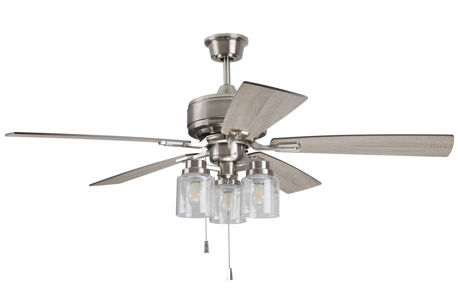 Kate 52" Ceiling Fan Brushed Polished Nickel