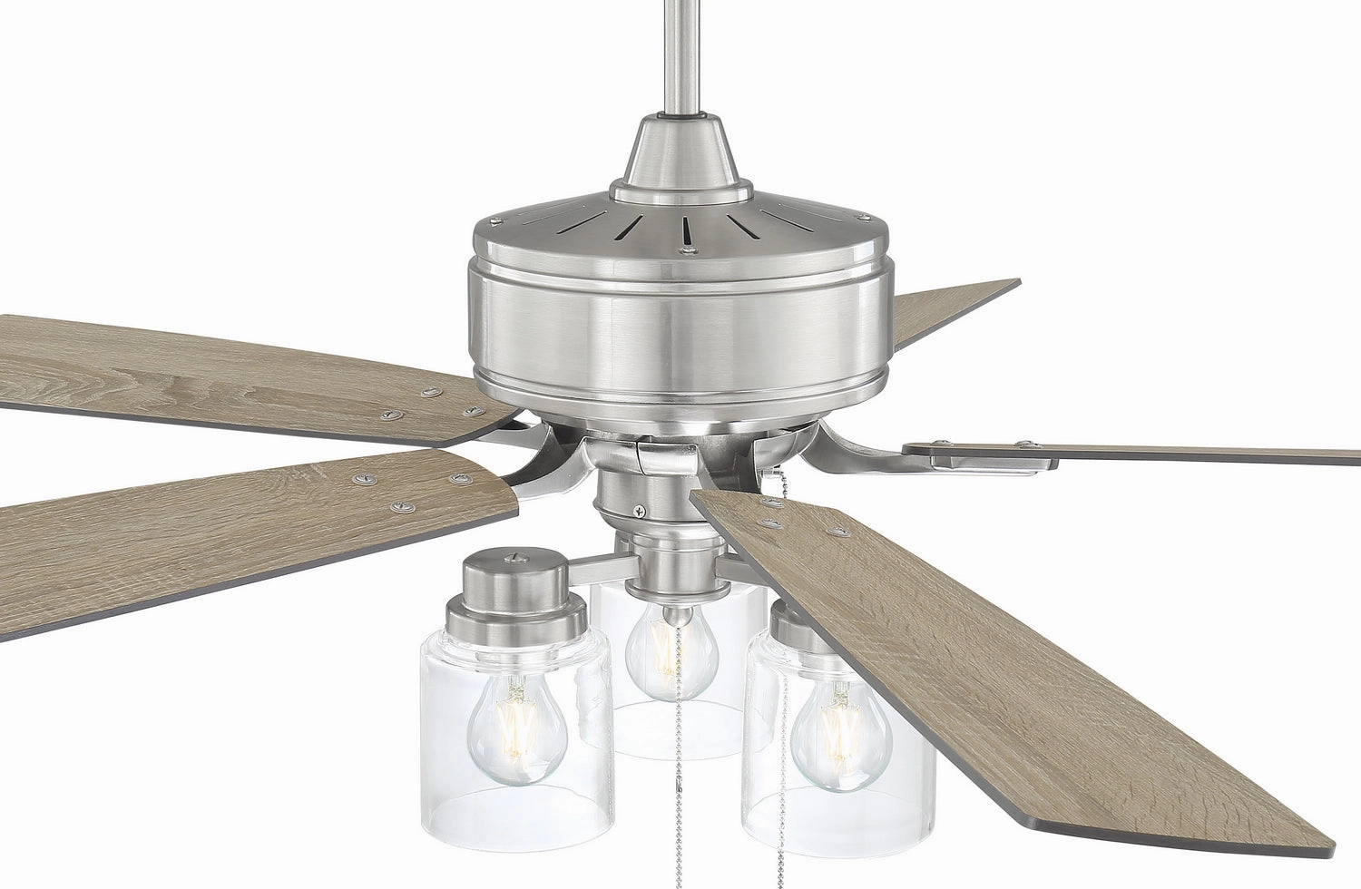 Kate 52" Ceiling Fan Brushed Polished Nickel