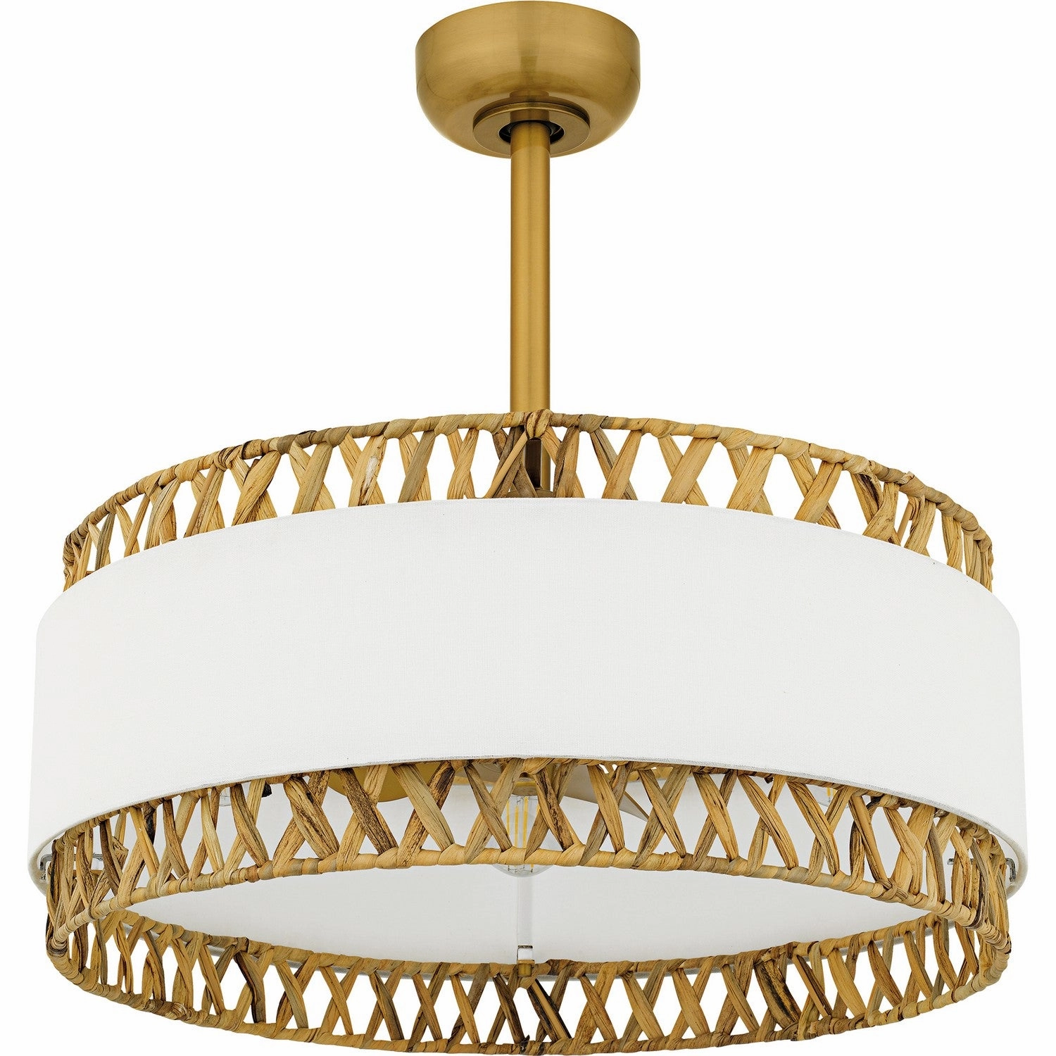 Kate Four Light Fan Light Brushed Gold