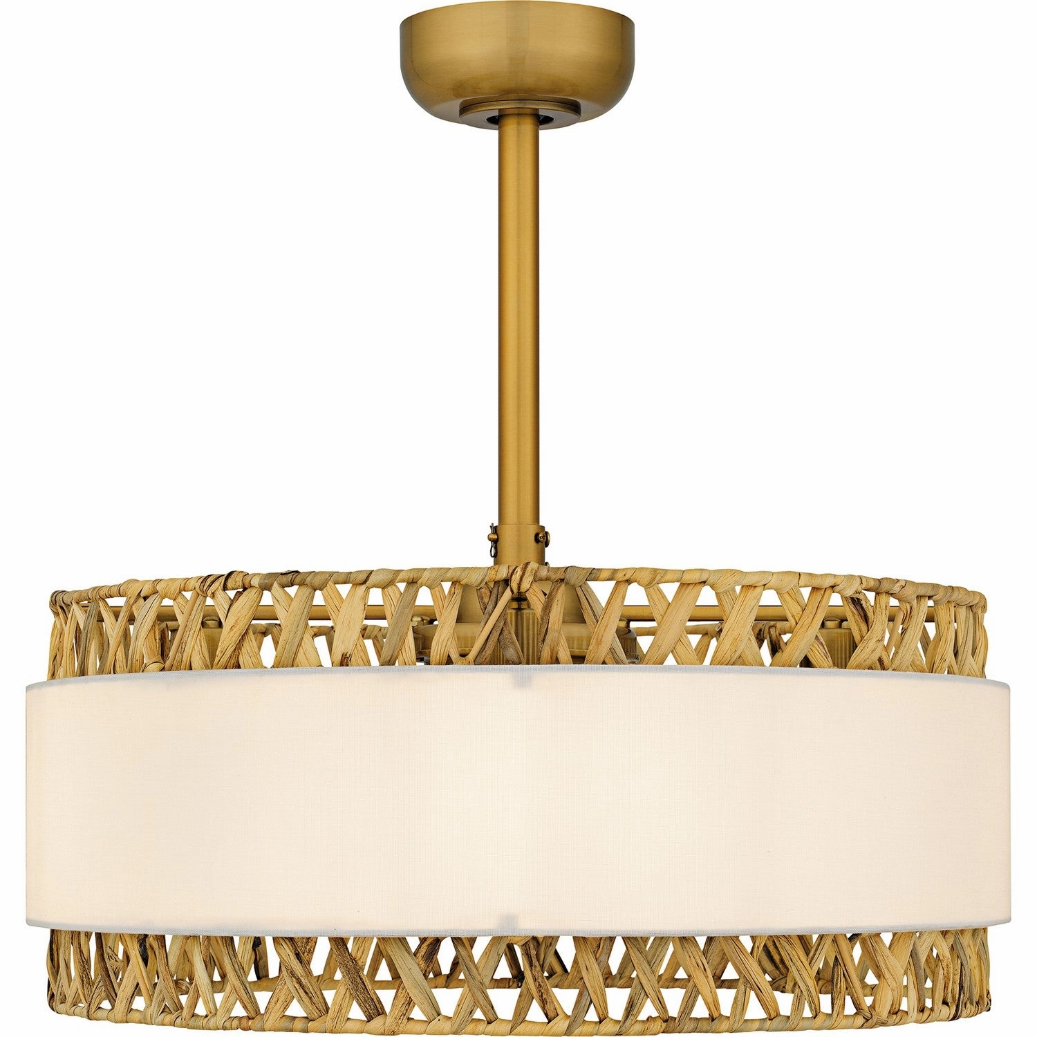 Kate Four Light Fan Light Brushed Gold