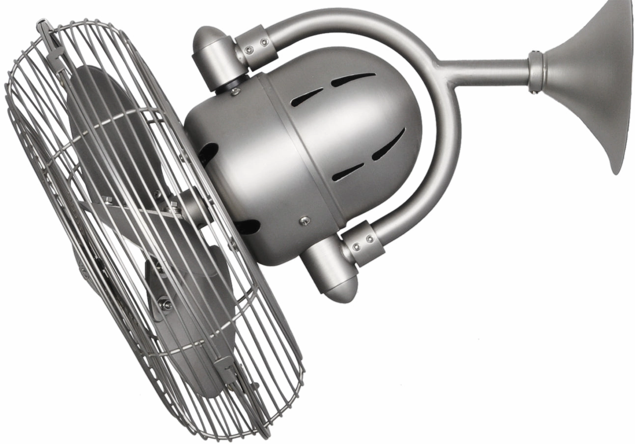 Kaye 13"Wall Fan Brushed Nickel