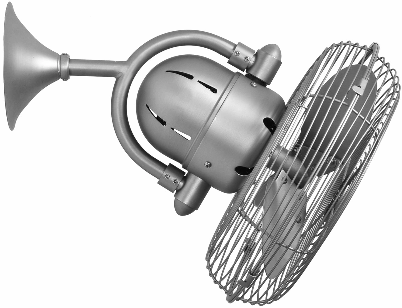 Kaye 13"Wall Fan Brushed Nickel