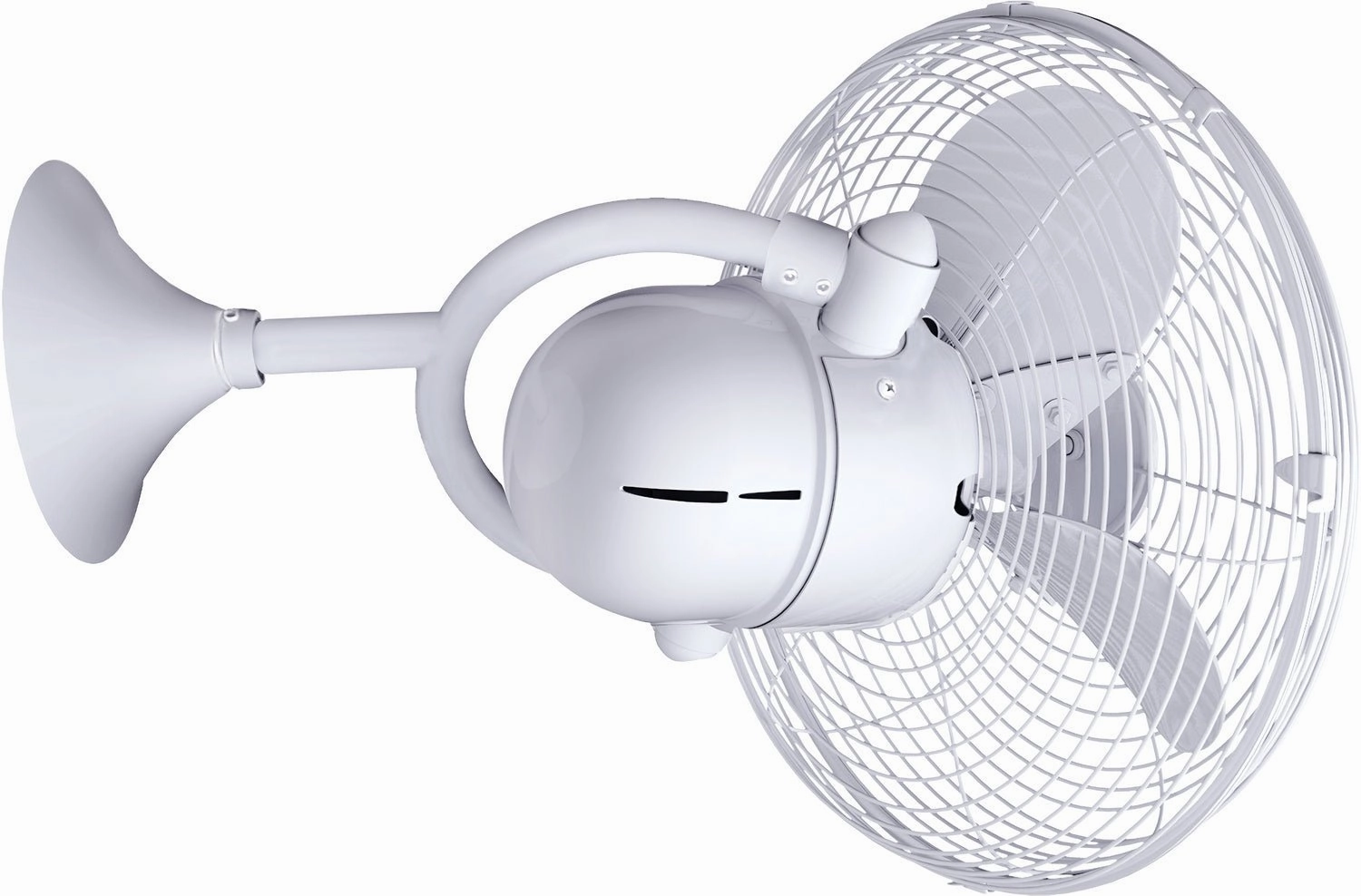 Kaye 13"Wall Fan Gloss White