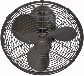Kaye 13"Wall Fan Textured Bronze best electric fans for daily use