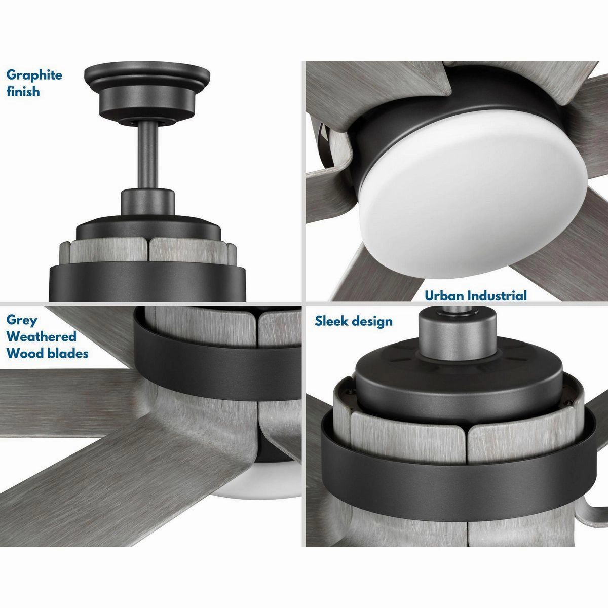 Kaysville 56"Ceiling Fan Graphite