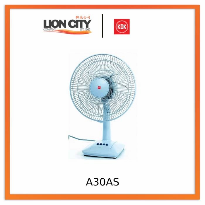 KDK A30AS 12" (30cm) Table Fan (Pre-order)- Silver Blue / Silver Gray standard all-purpose electric cooling fans