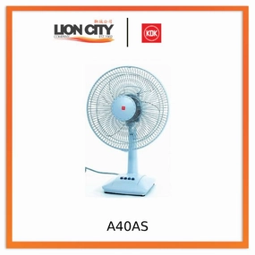 KDK A40AS 40cm Table Fan (Pre-Order)- Silver Blue / Silver Gray standard all-purpose electric cooling fans