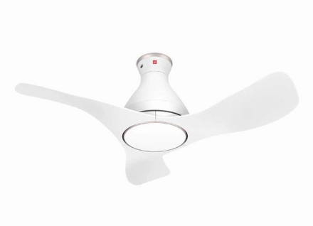 KDK F40GP Brown/White 40" DC Ceiling Fan with Remote & Wi-Fi Mobile App Control