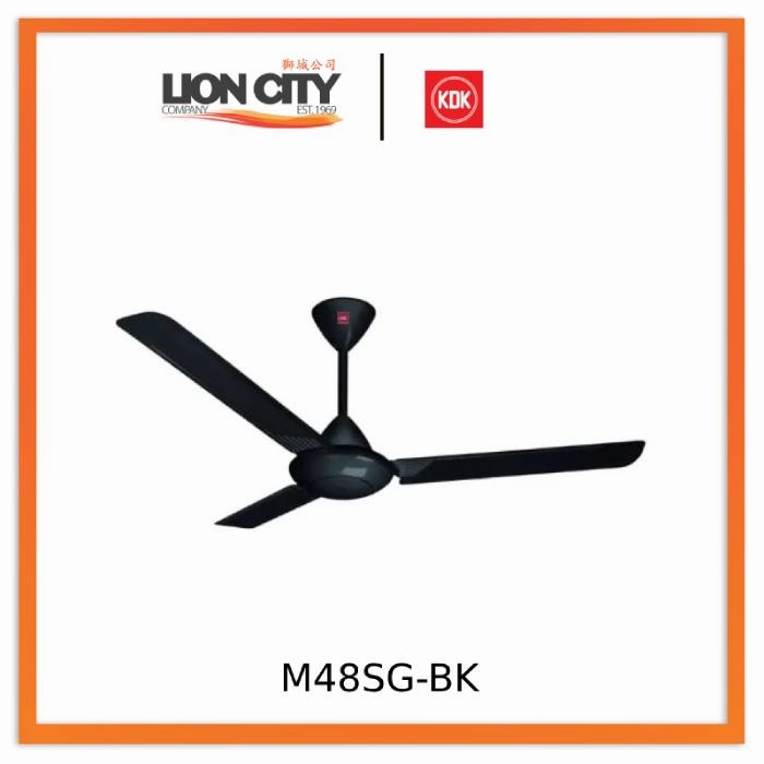 KDK M48SG White/Black Ceiling Fan