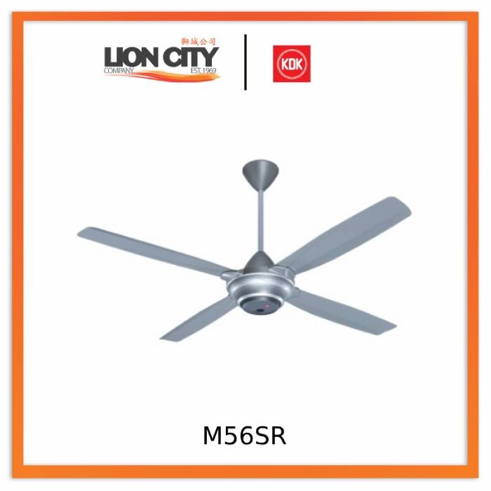 KDK M56SR White/Silver Ceiling Fan