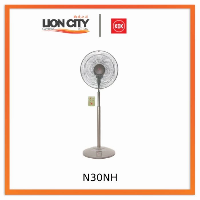 KDK N30NH 12" Premium Gold/Metallic Bronze Stand Fan with Height Adjustable and Remote standard all-purpose electric cooling fans