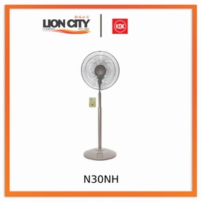 KDK N30NH 12" Premium Gold/Metallic Bronze Stand Fan with Height Adjustable and Remote standard all-purpose electric cooling fans