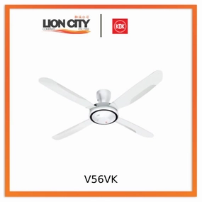 KDK V56VK White/Grey Ultra-luxe Ceiling Fan standard all-purpose electric cooling fans