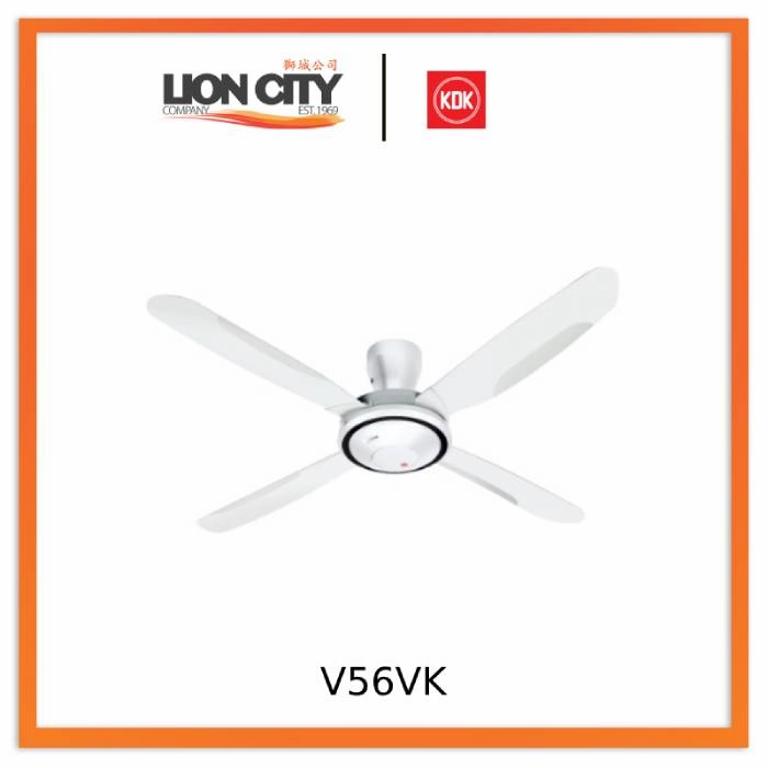 KDK V56VK White/Grey Ultra-luxe Ceiling Fan standard all-purpose electric cooling fans