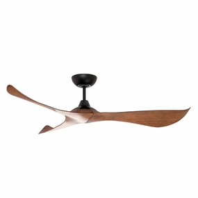 Keanu 56" Ceiling Fan Black / Walnut outdoor exterior fans for patio cooling