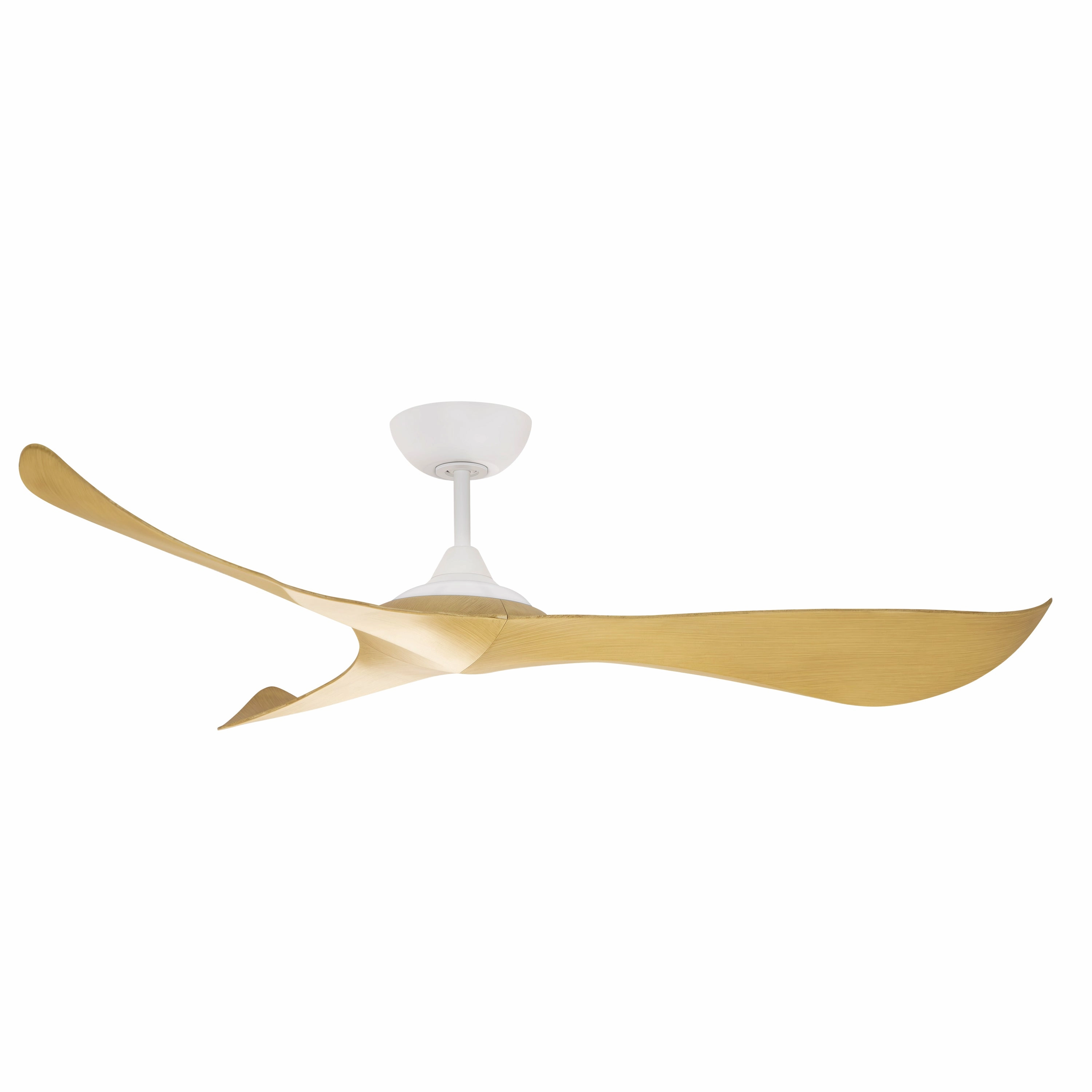 Keanu 56" Ceiling Fan Matte White / Teak outdoor exterior fans for patio cooling