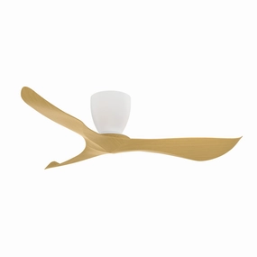 Keanu 56" Ceiling Fan Matte White / Teak outdoor exterior fans for patio cooling