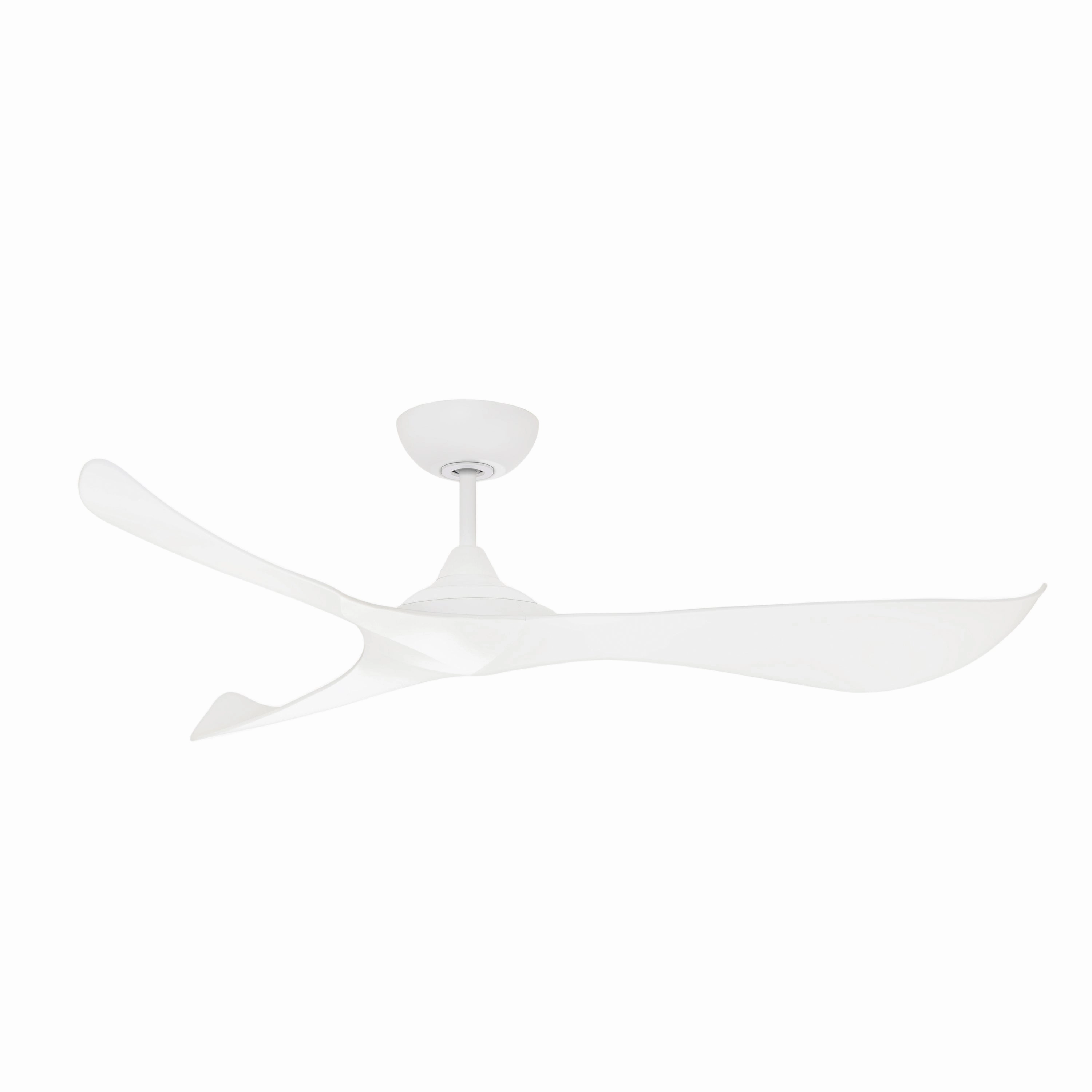 Keanu 56" Ceiling Fan Matte White quiet medium fans for living room use
