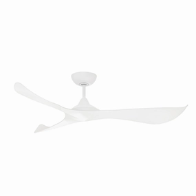 Keanu 56" Ceiling Fan Matte White quiet medium fans for living room use