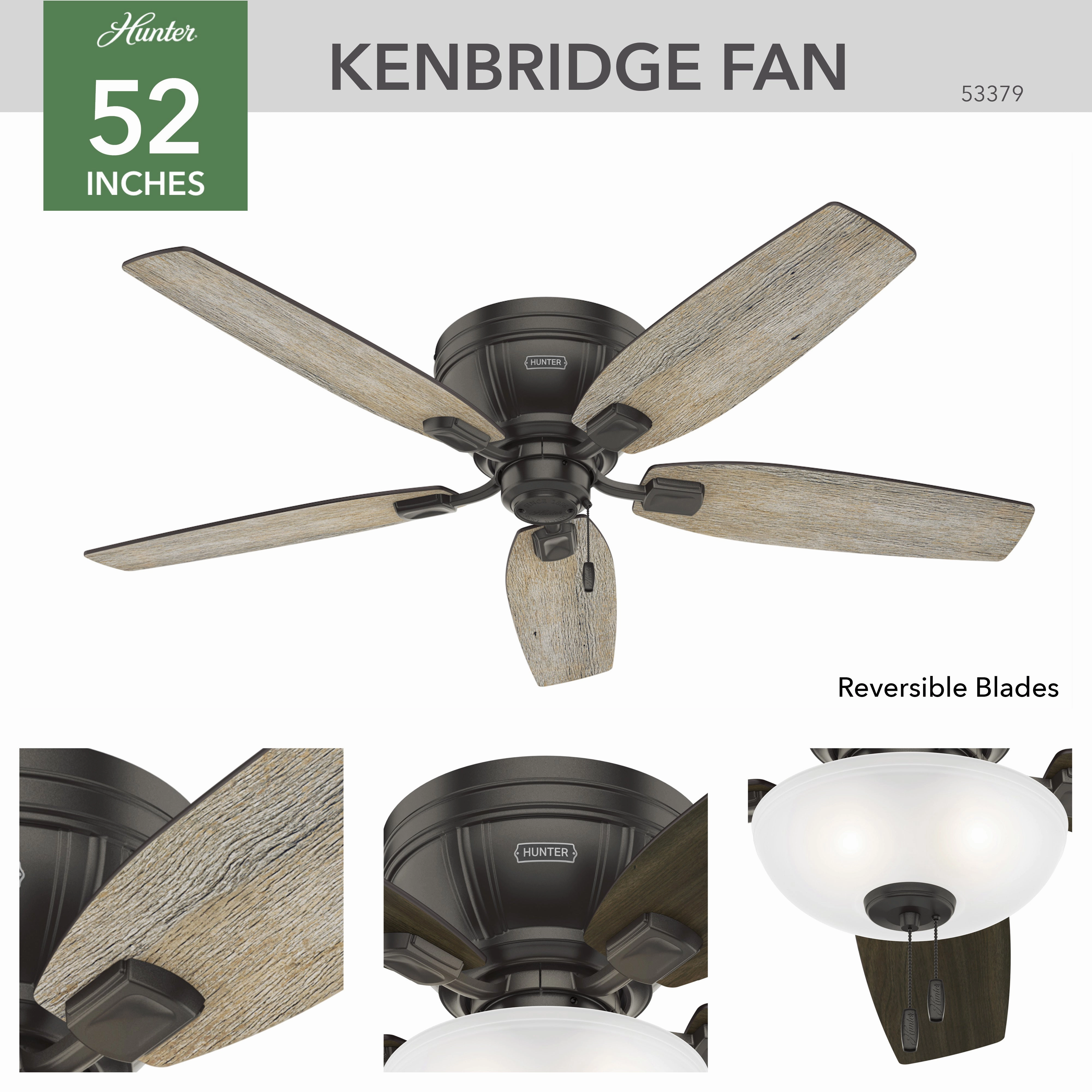 Kenbridge 52"Ceiling Fan Noble Bronze