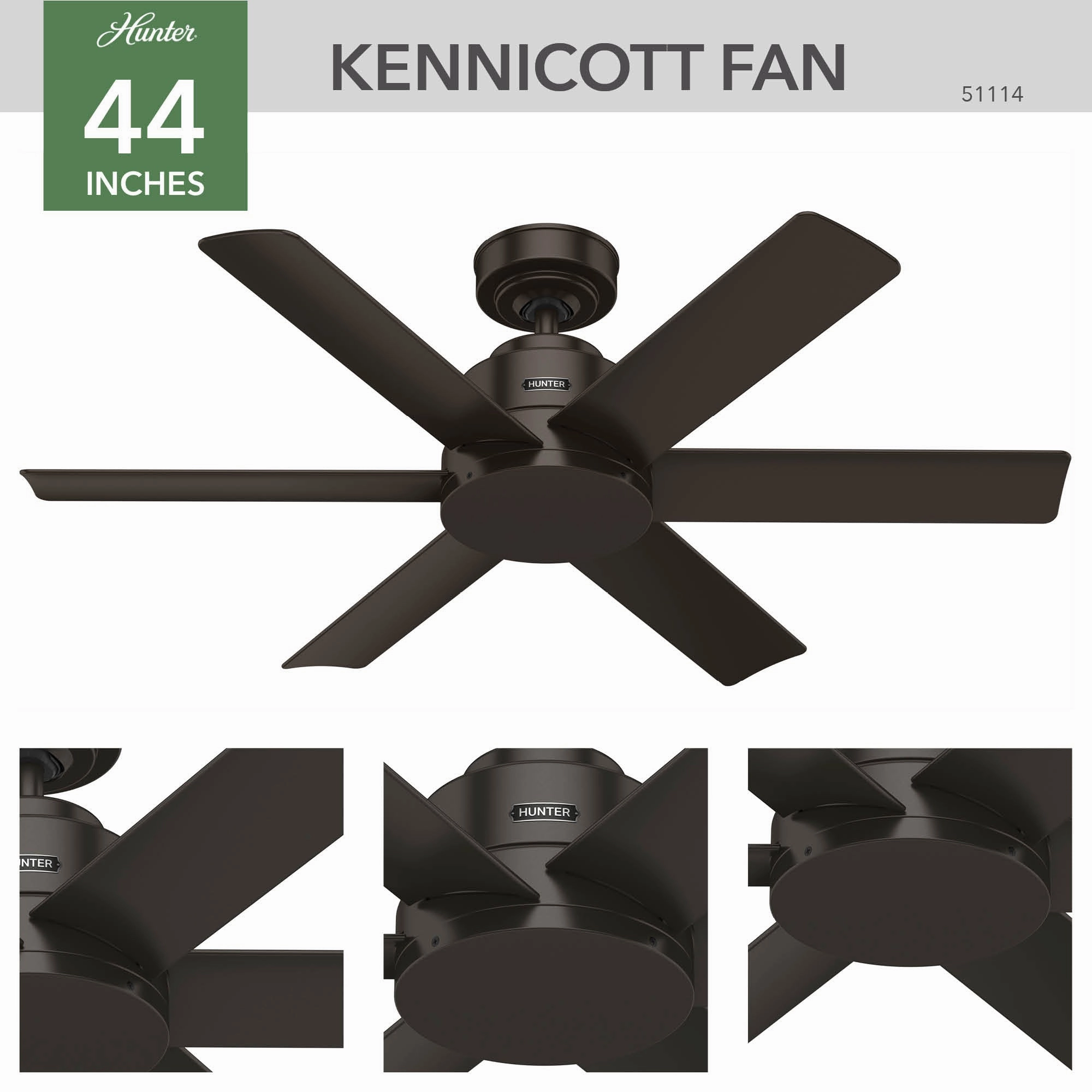 Kennicott 44"Ceiling Fan Premier Bronze