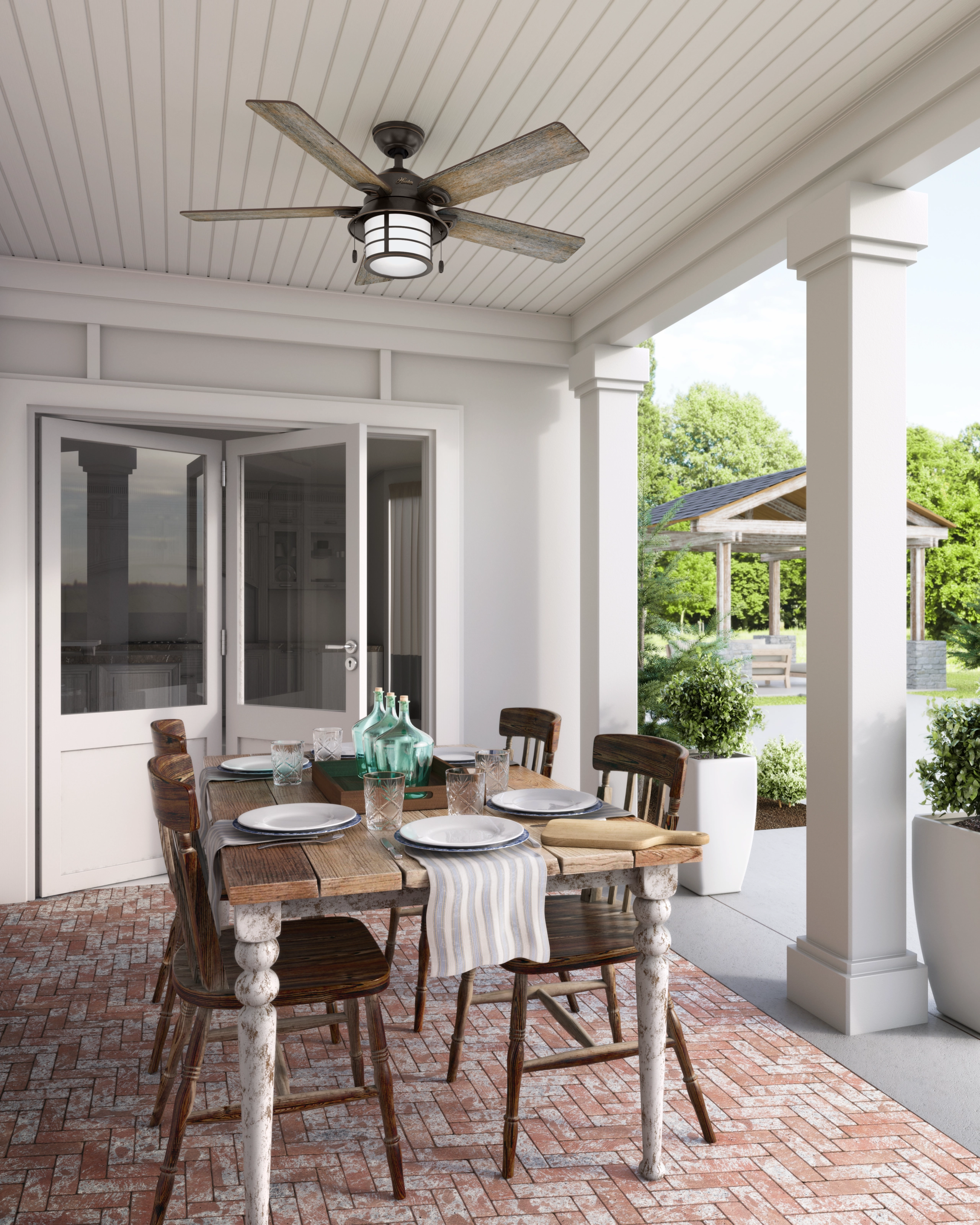 Key Biscayne 54"Ceiling Fan Onyx Bengal