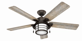 Key Biscayne 54"Ceiling Fan Onyx Bengal oscillating medium fans with strong airflow
